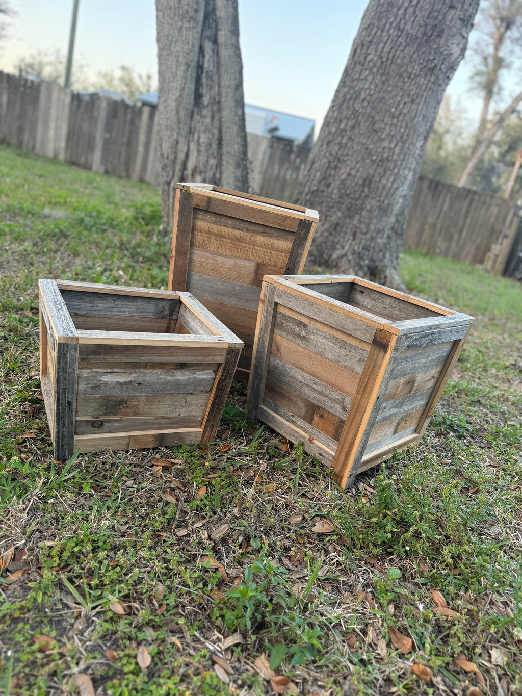 Handmade Tapered Planter Boxes